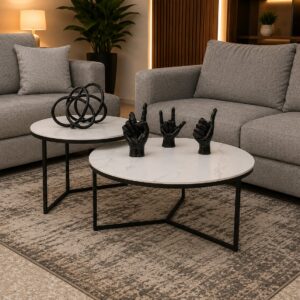 Juego de Mesa RTR de centro 2 puertas Metal 21B11W-B12-G